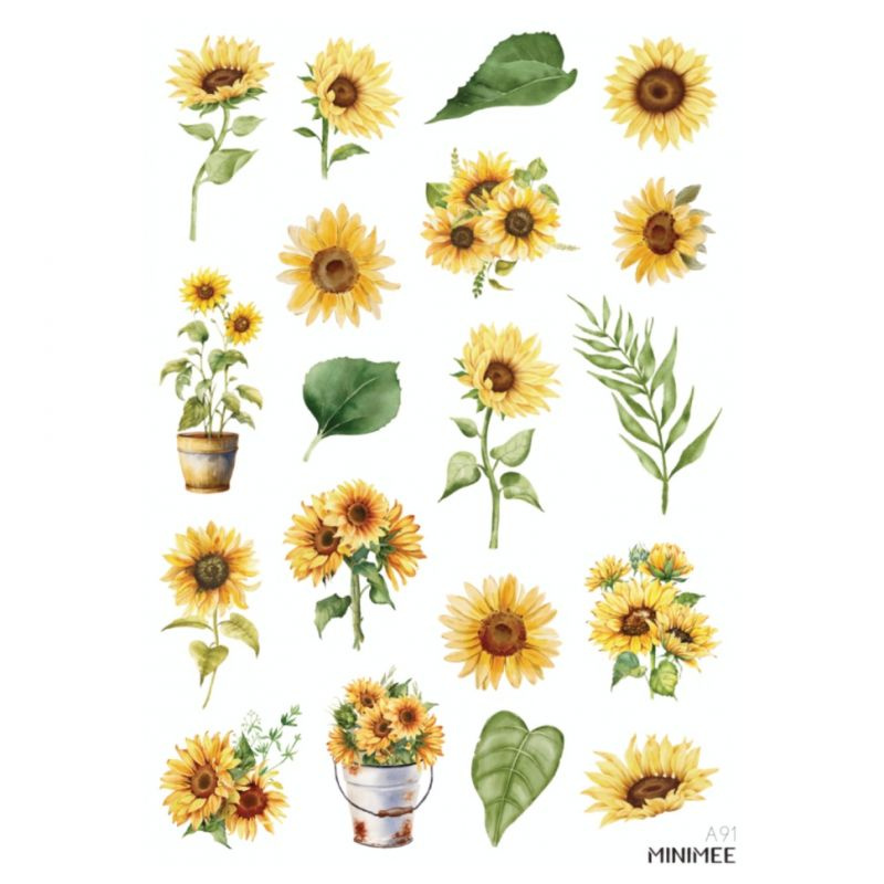 Samolepky A5 - Slunečnice