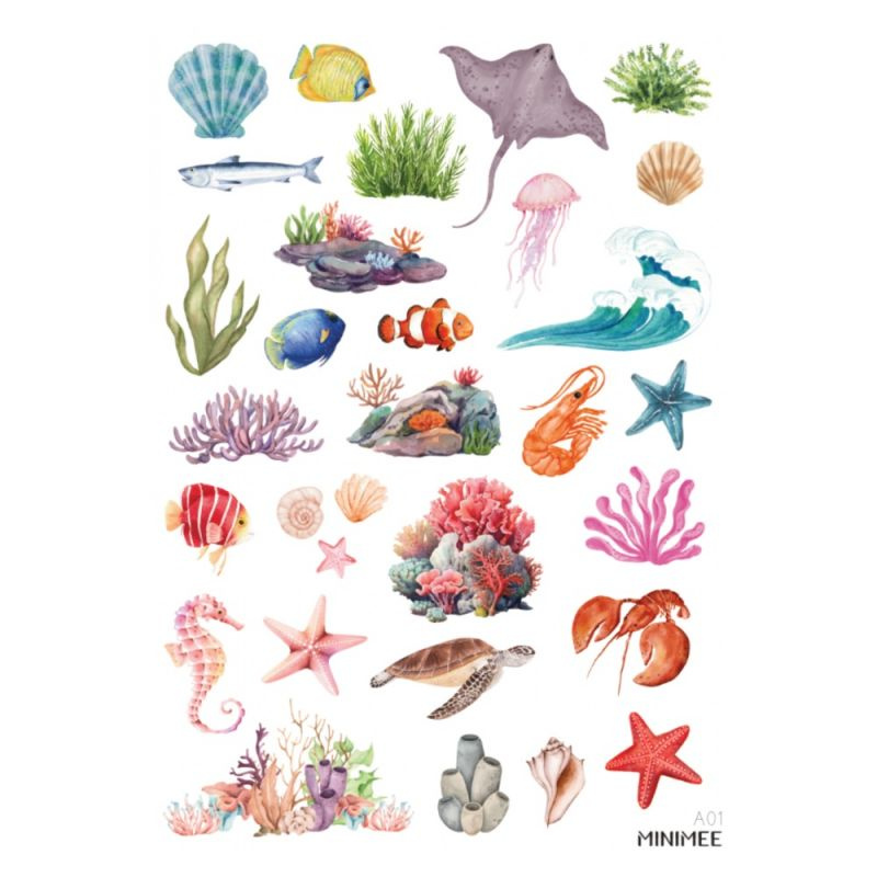 Samolepky A5 - Pod hladinou moře