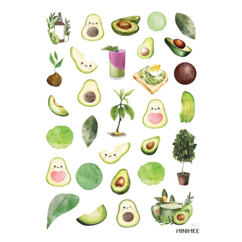 Samolepky A5 - Avokádo
