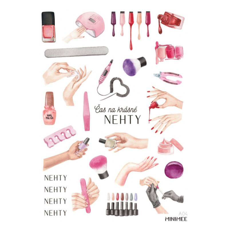 Samolepky A5 - Nehty