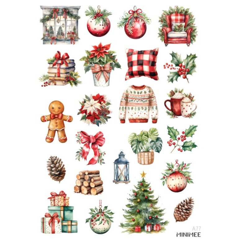Samolepky A5 - Vánoční nálada