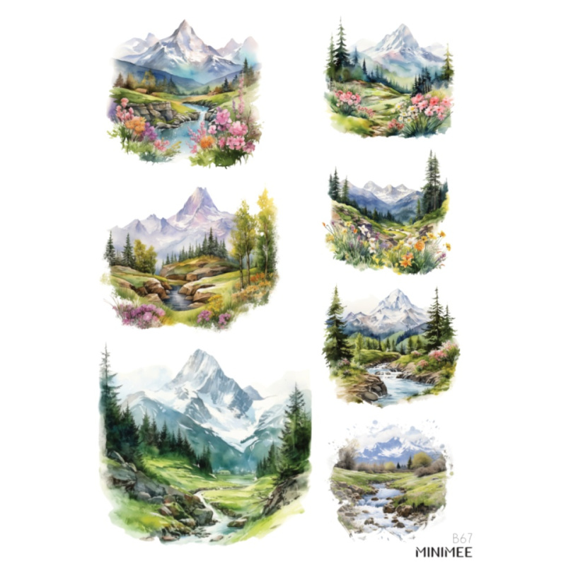 Samolepky A5 - Kouzlo hor