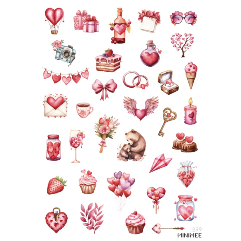 Samolepky A5 - Je to láska