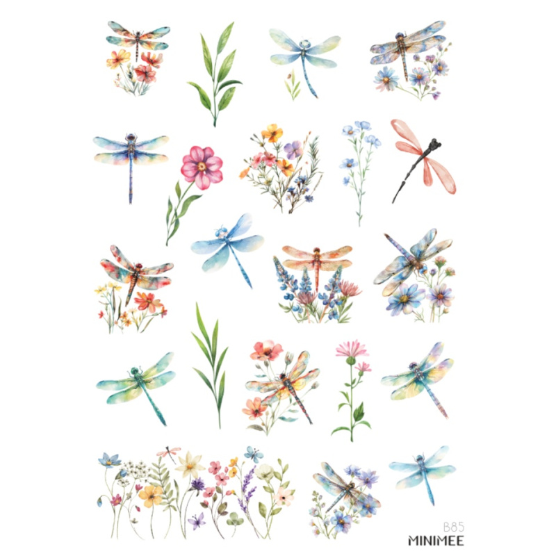 Samolepky A5 - Vážky