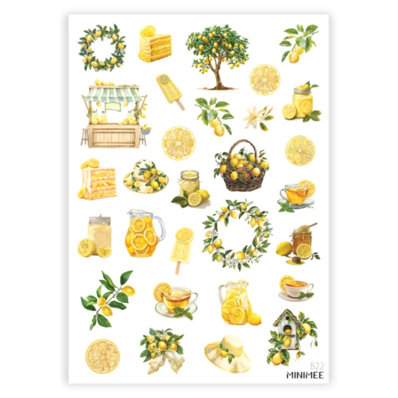 Samolepky A5 - Vůně citronů