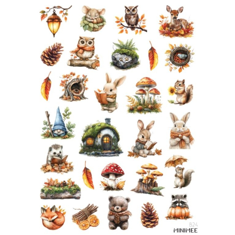 Samolepky A5 - Podzimní lesňátka