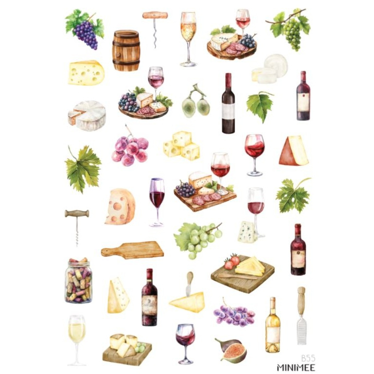 Samolepky A5 - Vinné dobroty
