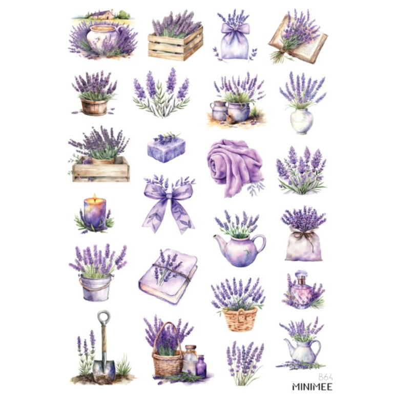 Samolepky A5 - Vůně levandule