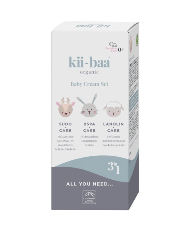 Kii-baa ALL YOU NEED 0+ s pro/prebiotiky SUDO, B5PA, lanolin