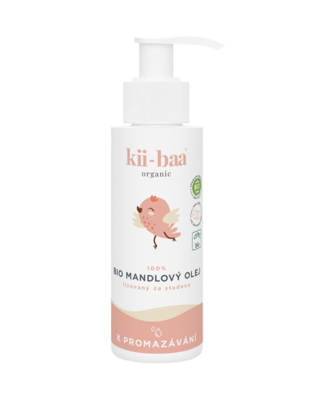 kii-baa 100% Mandlový Bio Olej 100ml 0+ K promazávání