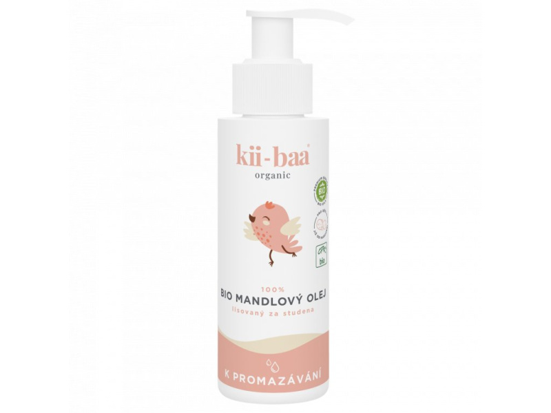 kii-baa 100% Mandlový Bio Olej 100ml 0+ K promazávání