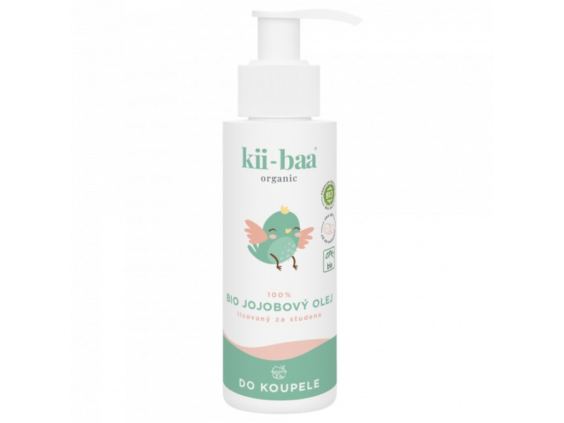 kii-baa 100% Jojobový Bio olej 100ml 0+ Do koupele