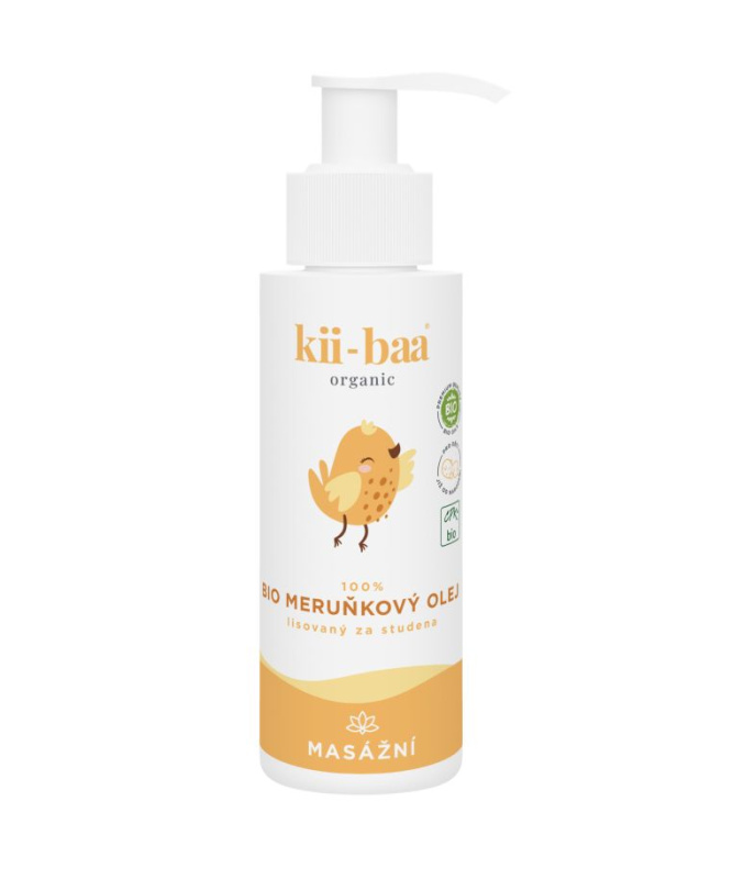 kii-baa 100% Meruňkový Bio olej 100ml 0+ Masážní