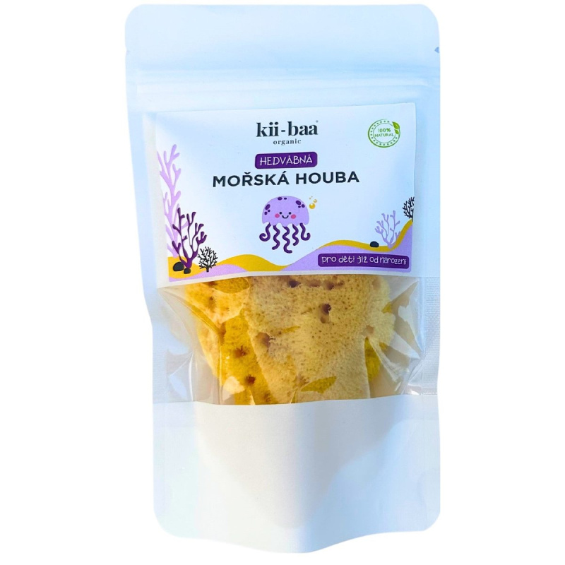 Kii-baa nejjemnější mořská houba k mytí miminka