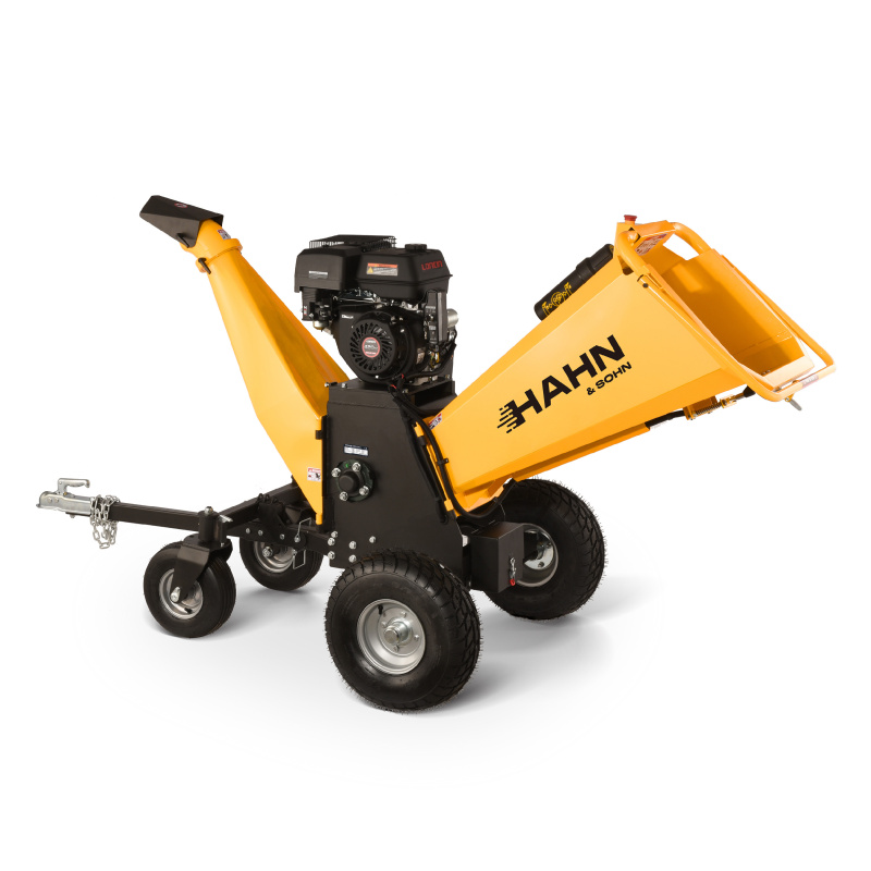Profesionální benzínový štěpkovač Hahn & Sohn HDV04APRO-E s hydraulickým podáváním a elektrickým startem
