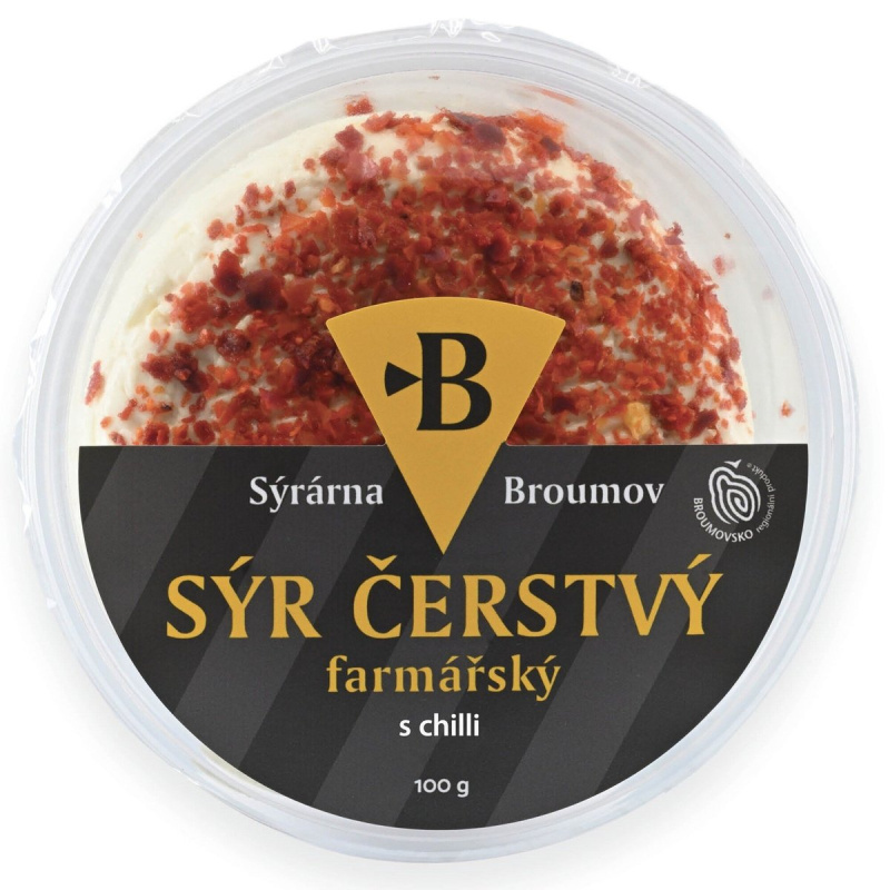 Sýrárna Broumov Čerstvý farmářský sýr s chilli