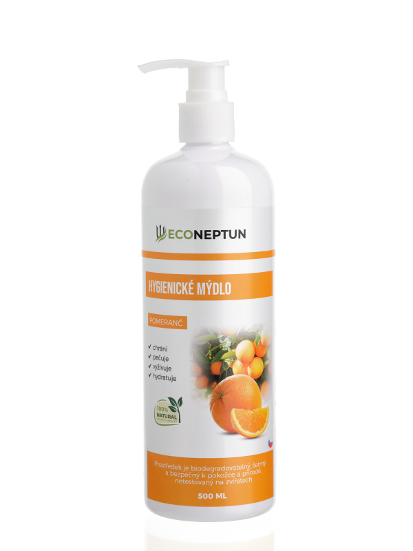 EcoNeptun Hygienické mýdlo pomeranč 500 ml
