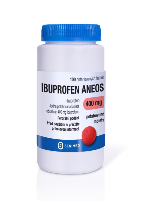IBUPROFEN ANEOS 400MG Potahovaná tableta 100