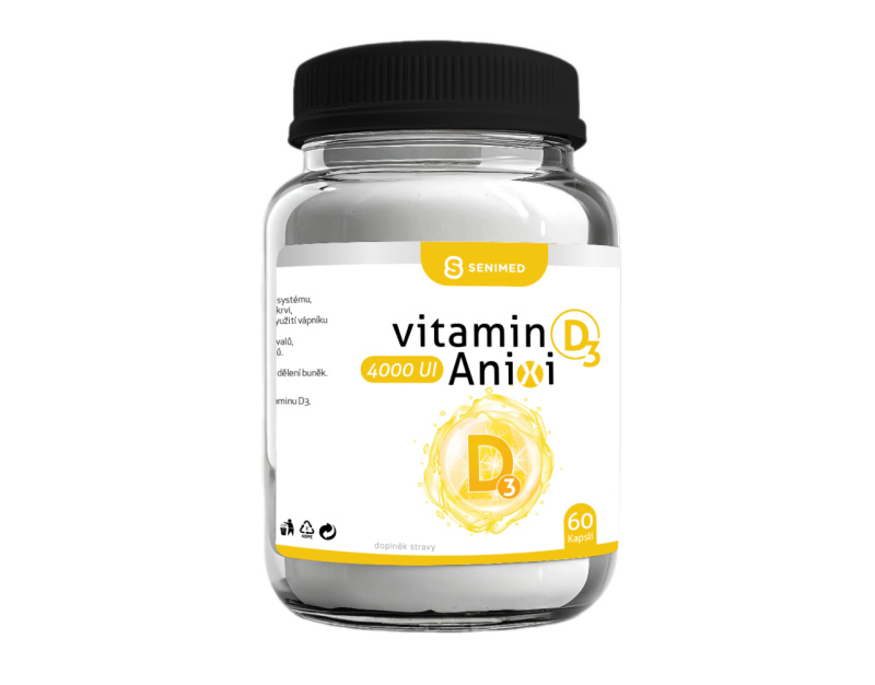 SENIMED Anixi vitamin D3 4000IU 60 kapslí