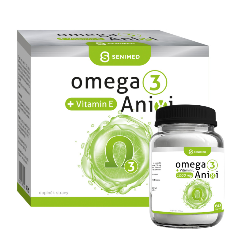 SENIMED Anixi omega 3 + Vitamin E 180 kapslí
