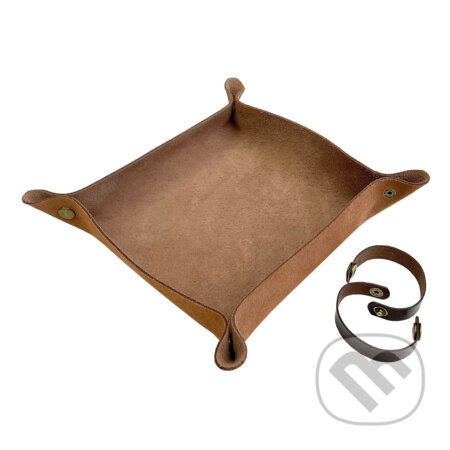 Kožená rolovacia podložka Dice Tray
