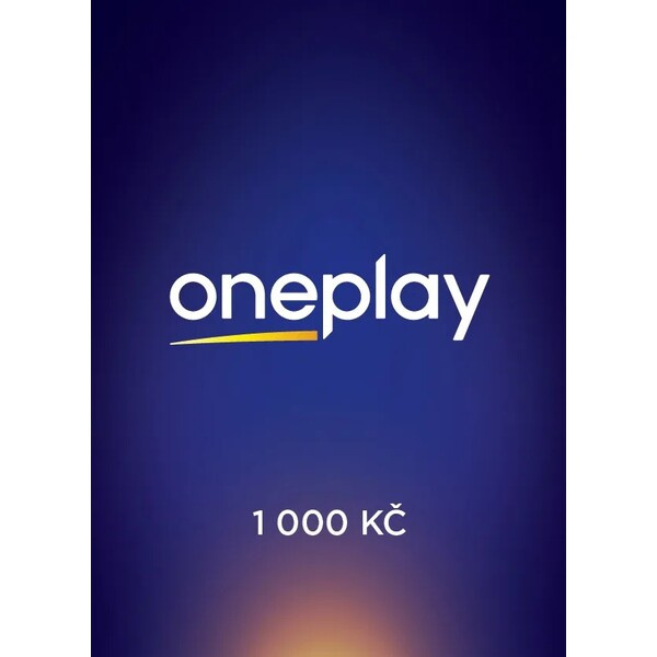 Předplacená digitální karta TV Nova - Oneplay 1000 Kč