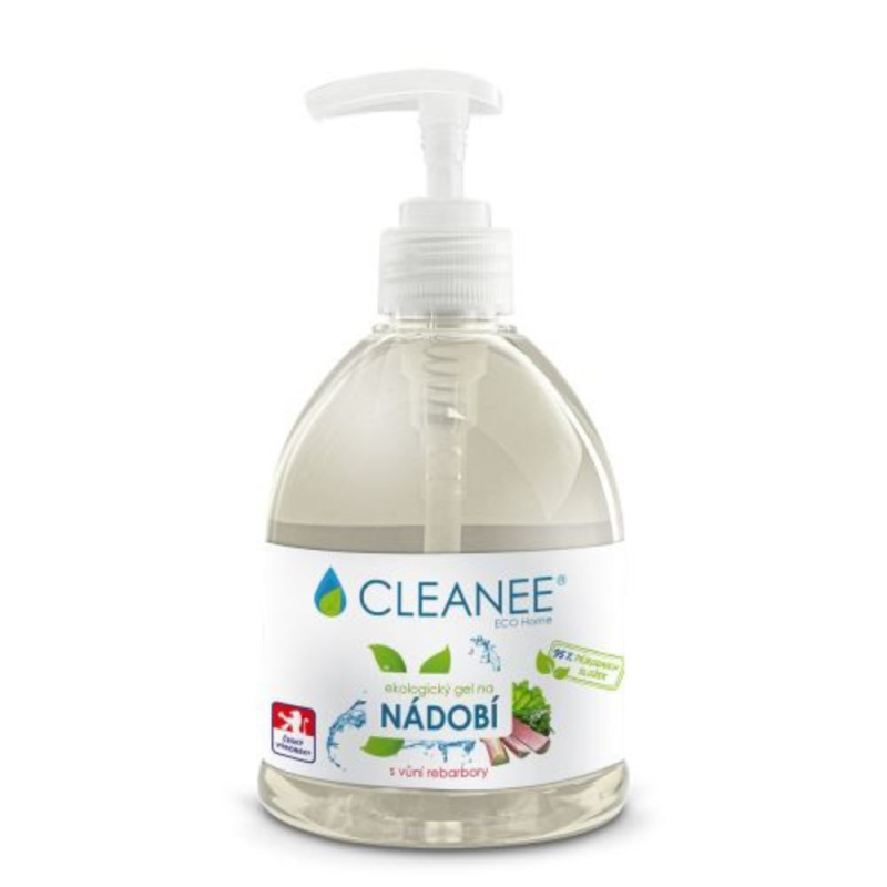 CLEANEE EKO Gel na nádobí s dávkovačem s vůní rebarbory EKO CLEANEE 500ml