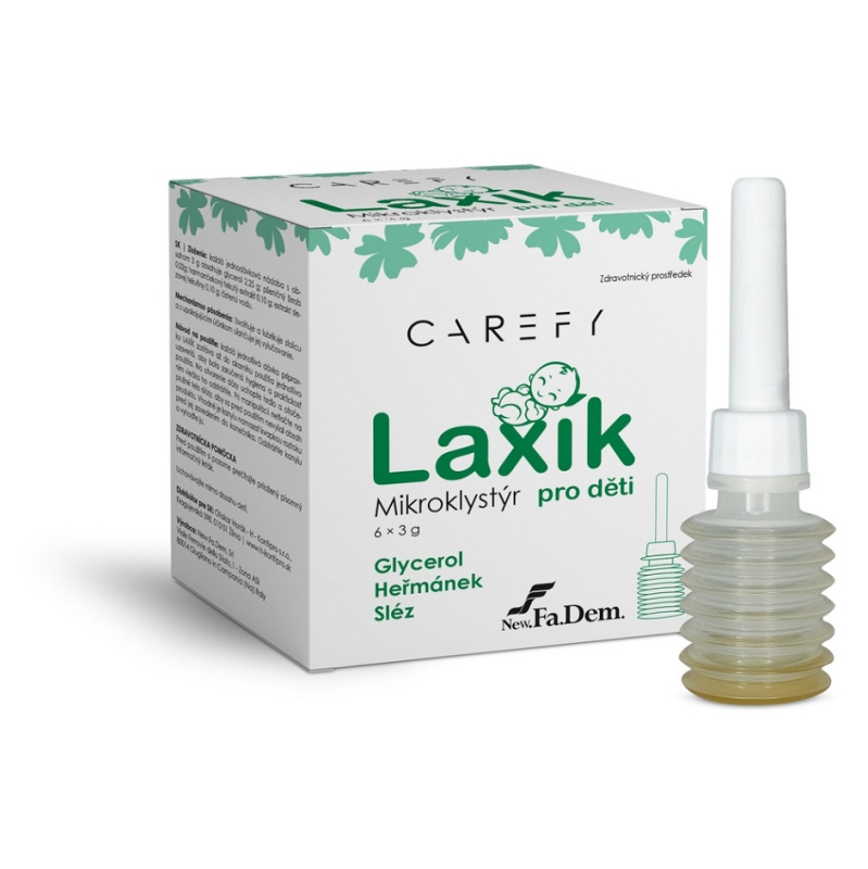 CAREFY Laxík mikroklystýr pro děti 6x3g