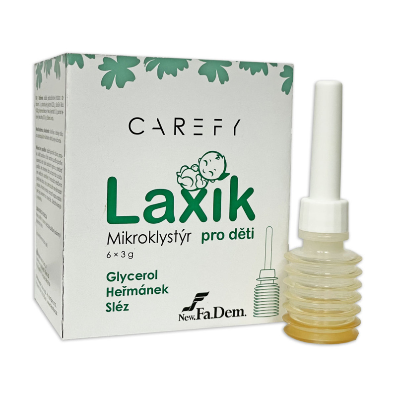 CAREFY Laxík mikroklystýr pro děti 6x3g