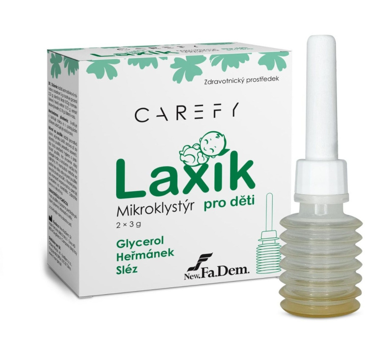 CAREFY Laxík mikroklystýr pro děti 2x3g