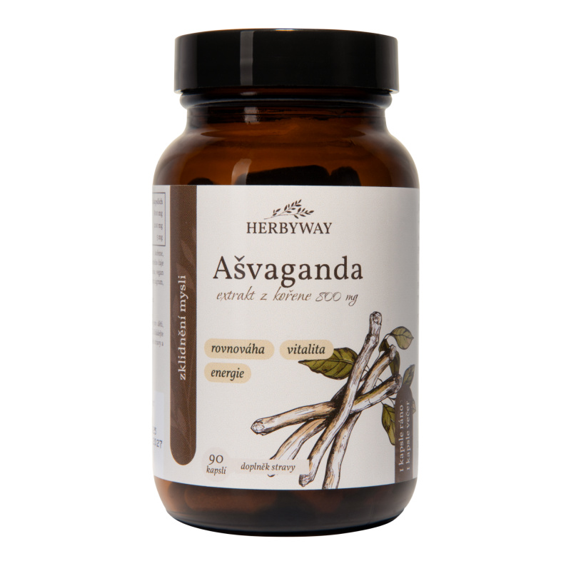 Herbs Energy Ashwagandha – extrakt z kořene 800 mg, 90 kapslí