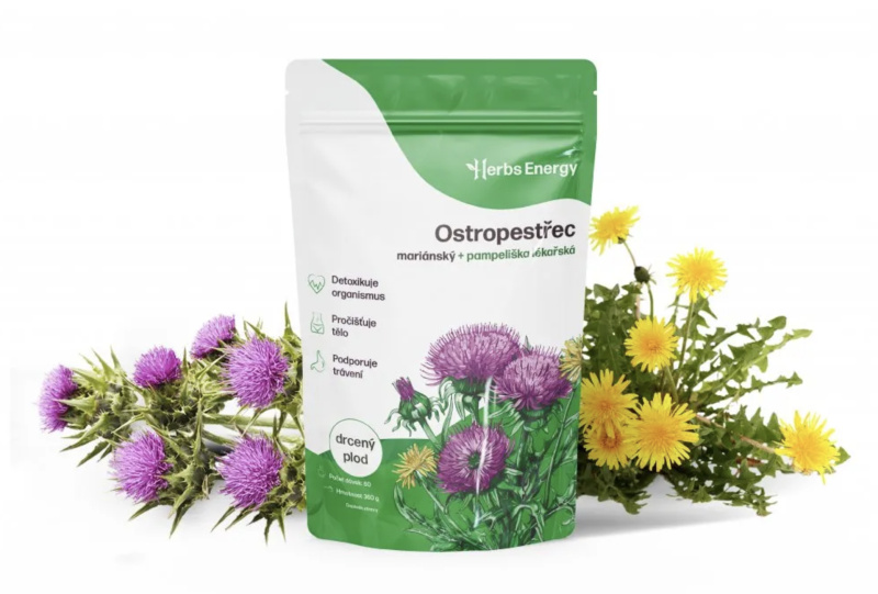 Herbs Energy Ostropestřec mariánský + Pampeliška lékařská, 360 g