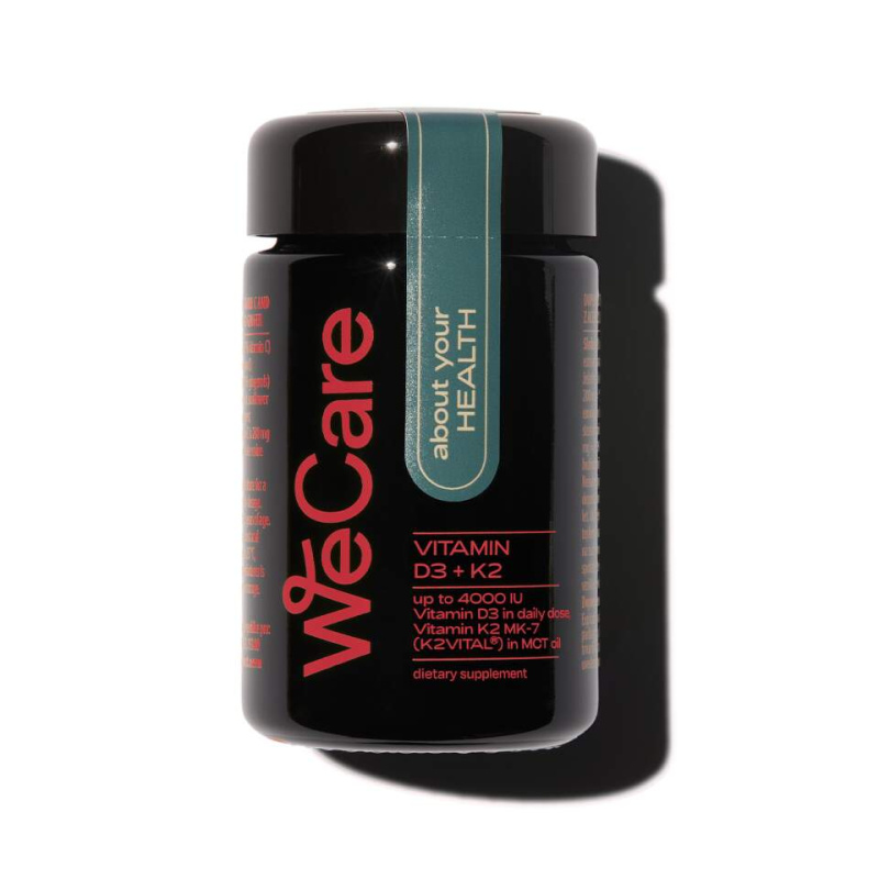 WeCare about your HEALTH vitamin D3+K2 120 kapslí