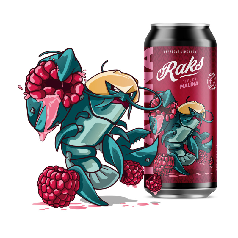 Raks Limonáda Malina, 500 ml
