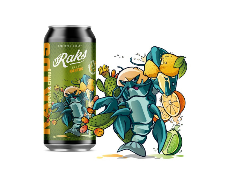 Raks Limonáda Kaktus Citrus Nopal, 6 ks