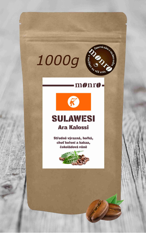 MONRO SULAWESI ARA KALOSSI KÁVA ARABIKA 1000G