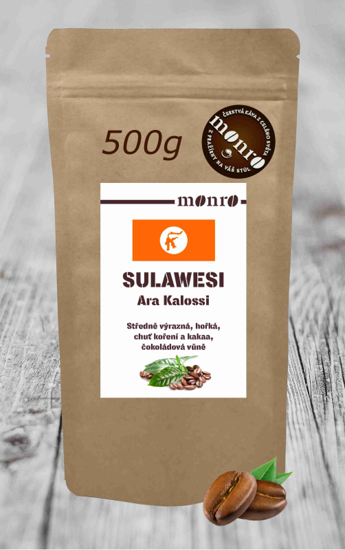 MONRO SULAWESI ARA KALOSSI KÁVA ARABIKA 500G