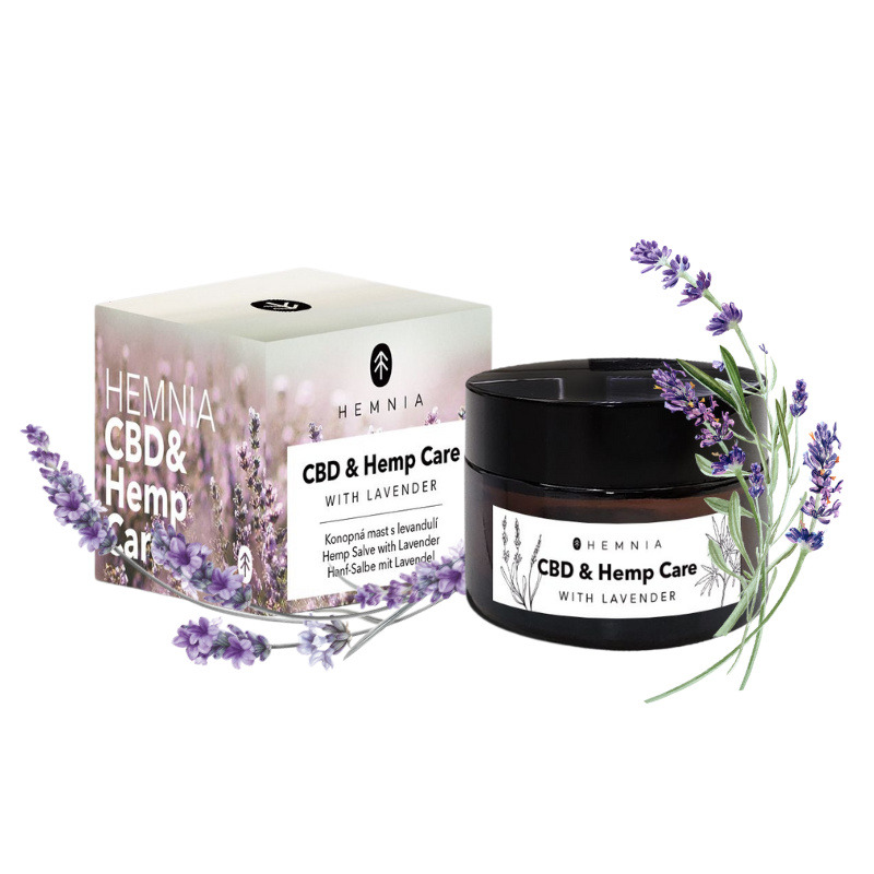 Hemnia CBD & Hemp Care – univerzální konopná mast s levandulí, 50 ml