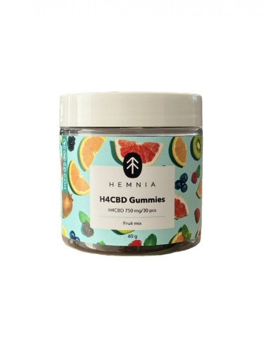 Hemnia H4CBD Gummies Fruit Mix, 750 mg H4CBD, 30 ks x 25 mg, 60 g