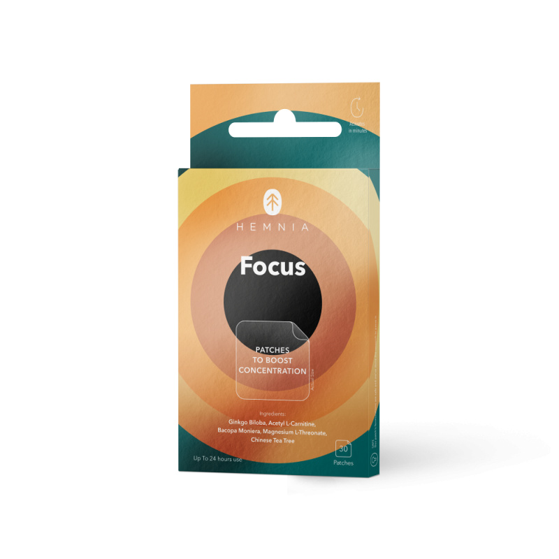 Hemnia Focus Náplasti na podporu soustředění, 30ks