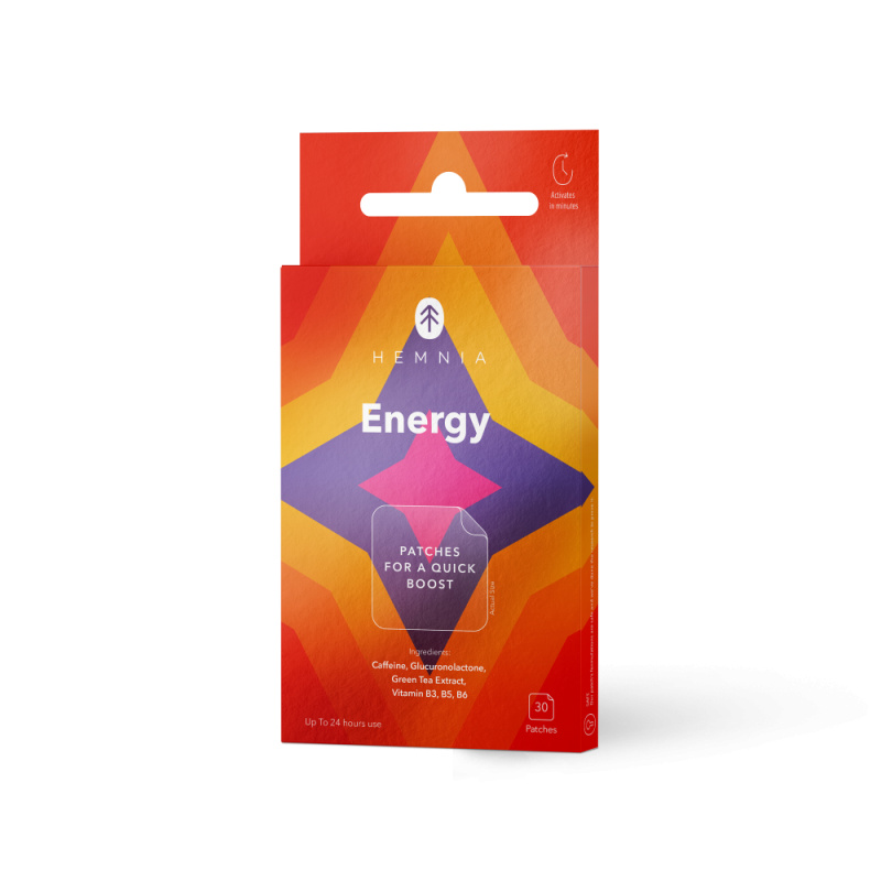 Hemnia Energy Náplasti pro rychlé povzbuzení, 30ks