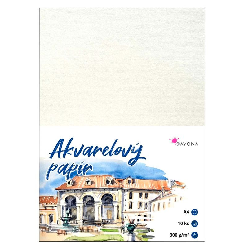 Akvarelové papíry Serano (300g/m2, 10ks) A4
