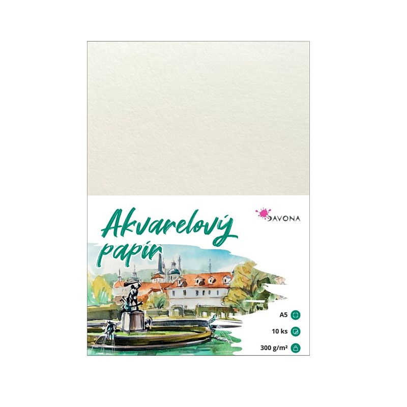 Akvarelové papíry Serano (300g/m2, 10ks) A5