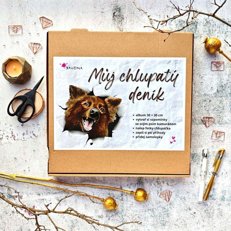 Sada album 30×30cm Můj chlupatý deník