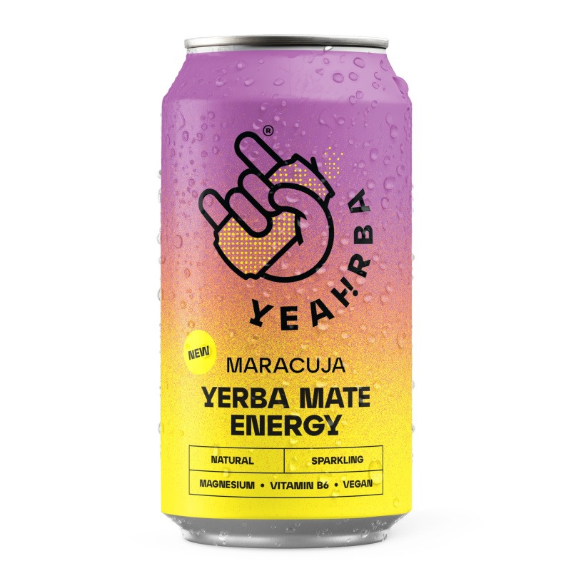 Yeahrba Natural Energy Drink Maracuja 330 ml