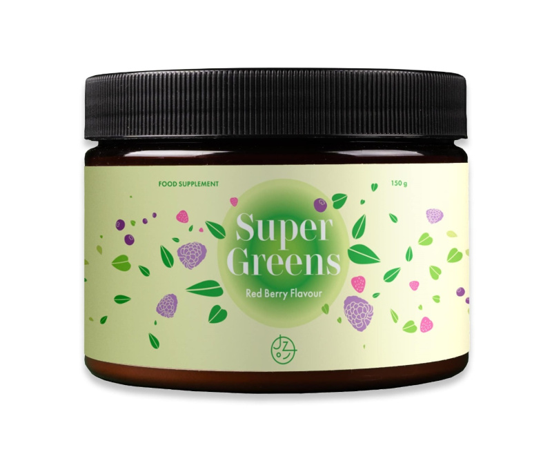 JÍME ZDRAVĚ Super Greens komplex s příchutí lesní směs 150 g