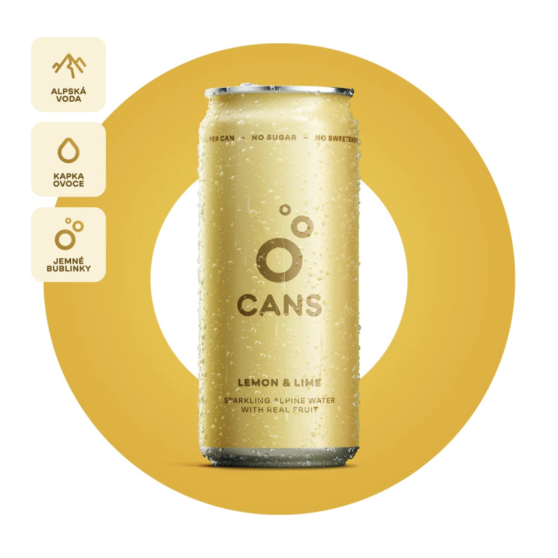 CANS s příchutí citronu a limetky 330ml