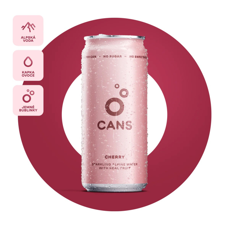 CANS s příchutí višně a třešně 330ml