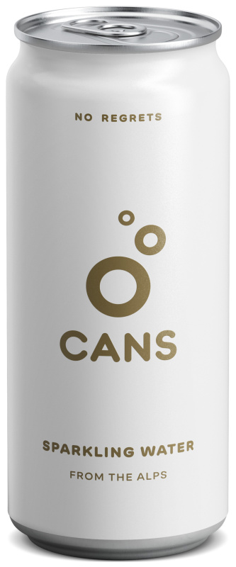 24x CANS Jemně perlivá alpská voda, 330 ml
