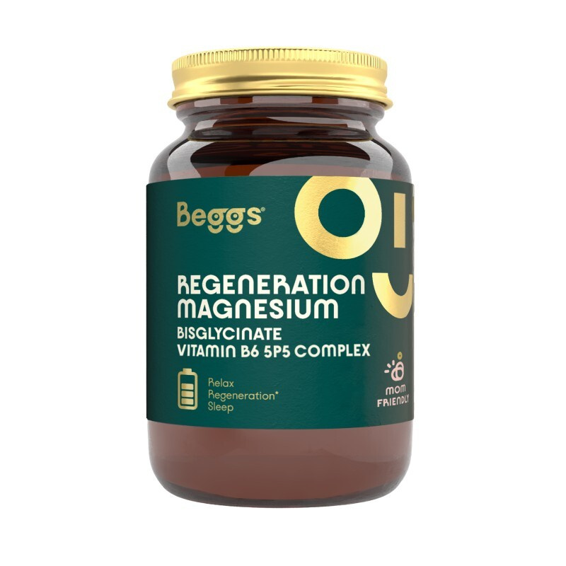 BEGGS Magnesium bisglycinate 380 mg + P5P complex 1,4 mg 60 kapslí
